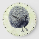 Search for vintage peacock clocks Illustration