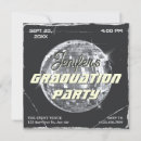Search for disco graduation invitations announcements Silver