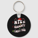 Search for naughty or nice keychains Happy christma