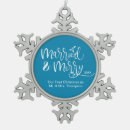 Search for snowflake ornaments Mr and mrs