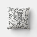 Search for cityscapes pillows Black and white