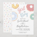 Search for donut gender reveal invitations Sprinkles