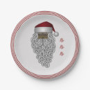Search for santa claus paper plates Black