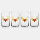 Search for angels beer glasses Red