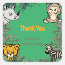 Search for zebra print birthday stickers Cute safari animals