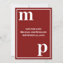 Search for monogram letter invitations Minimalist
