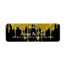 Search for faux gold foil confetti return address labels Modern