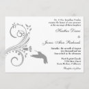 Search for hummingbird wedding invitations Grey