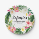 Recherche de hibiscus paper assiettes Tropical