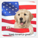Search for patriotic dog stickers Golden retriever
