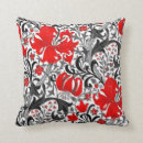 Search for red black gray pillows Floral