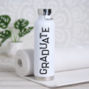 Search for graduation water bottles Typography