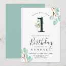 Search for eucalyptus birthday invitations Garden