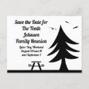 Search for family reunion postcard invitations Black and white