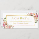 Search for salon business gift certificates Voucher