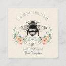 Recherche de abeille et les fleurs cartes visite Pour tous