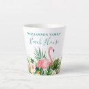 Search for teal watercolor mugs Pink flamingo