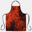 Search for fire flame aprons Black