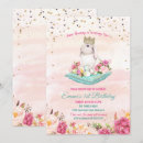 Search for bunny birthday invitations Watercolor