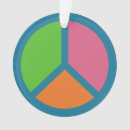 Search for peace sign ornaments Colourful