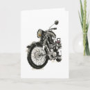 Recherche de motocyclette vœux cartes Dessin d'encre