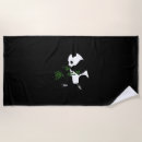 Search for panda beach towels Black and white