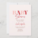 Recherche de rouge baby shower invitations Rose et rouge