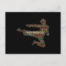 Recherche de fighter cartes postales Taekwondo