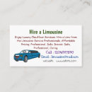 Recherche de limousine business cards Luxe
