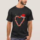 Search for candy cane heart tshirts Xmas