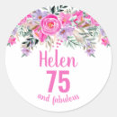 Search for 75 years stickers For her