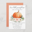 Search for twin pumpkin invitations Shower