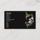 Recherche de fleurs colibri cartes visite Élégant