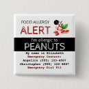Search for food allergy buttons Peanut