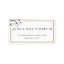 Search for white and gold return address labels Elegant and modern
