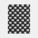 Search for cute ghost blankets Black and white