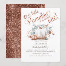 Recherche de de citrouille de fille anniversaire invitations Rose doré