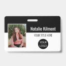 Search for black and white badges Employee