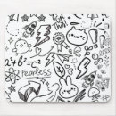 Search for black and white doodle mousepads Abstract