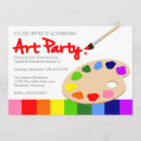Search for art and craft invitations Paint palette