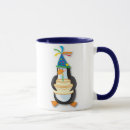 Search for penguin birthday mugs Party