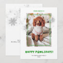 Search for happiness christmas cards Green