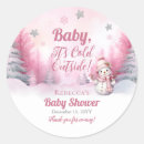 Search for grey baby shower stickers Baby it's cold outside