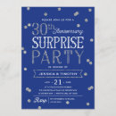 Search for surprise 30th anniversary invitations Glitter