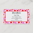 Recherche de pois rouges cartes visite Motif