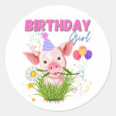 Search for pink piggy stickers Birthday