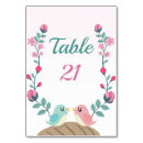 Search for love bird wedding table cards Floral