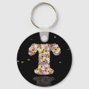 Search for letter t keychains Floral