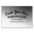 Search for blank table cards Personalization