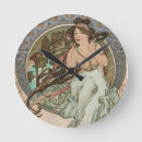 Recherche de alphonse mucha horloges Vintage